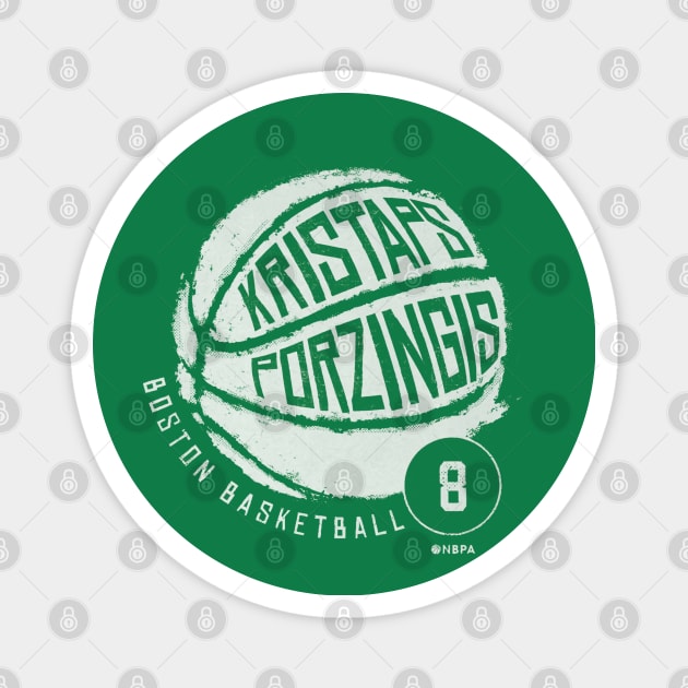 Kristaps Porzingis Boston Basketball Magnet by TodosRigatSot